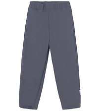 Mini A Ture Softshell Pants w. Fleece - MatAian - Ombre Blue