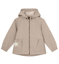 Mini A Ture Softshell Jacket w. Fleece - MatBriddi - Sesame