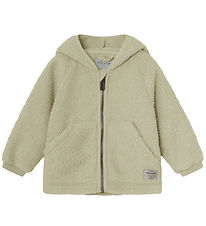 Mini A Ture Fleece Jacket - Teddy - MatLiff - Elm Green