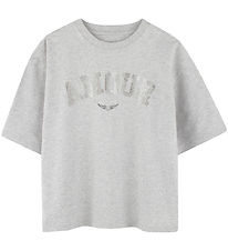 T-Shirt Zadig & Voltaire - Marron Clair Chiné av. Paillettes