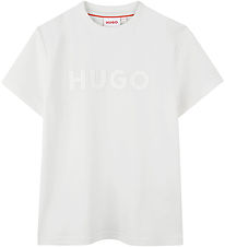 HUGO Stuttermabolur - Hvítur M. Lógó