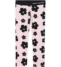Little Marc Jacobs Leggings - Pink/Black w. Flowers