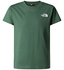 The North Face Stuttermabolur - Box - Önd Green M. Prentað