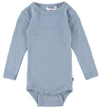 Joha Bodysuit L/æ - Wool - Dusty Blue