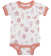 Joha Bodysuit k/æ - Wool - Pink w. Print