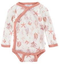Joha Wrap Bodysuit L/æ - Wool - Pink w. Print