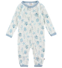 Joha Jumpsuit - Wool - Light blue w. Print