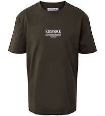 Hound T-shirt - Army Green w. Print