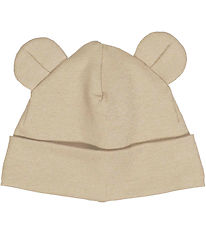 Müsli Húfa - Rib- Cozy ég - Bear - 2-laga - Cashmere