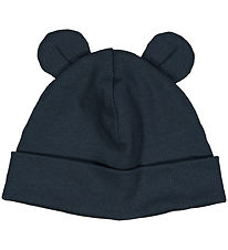 Müsli Húfa - Rib - Cozy Ég Bear - 2-laga - Nótt Blue