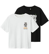 Name It Stuttermabolur - NkmBennibo - 2 Pakki - Lucent White/Sva