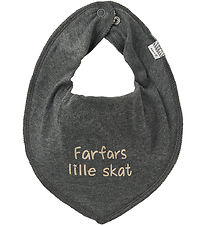 Name It Teething Bib - NbnYatte - Dark Grey Melange
