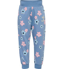 Hummel Sweatpants - hmlRinna - Bleknade Denim m. Blommor