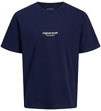 Jack & Jones Stuttermabolur - JorVesterbro - Ocean Cavern/Loose