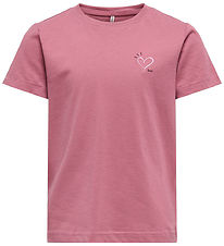 Kids Only Stuttermabolur - KogCandy - Heather Rose/Heart