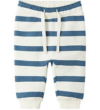 Name It Sweatpants - NbmBevo - China Blue m. Ränder