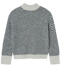 LMTD Blouse - Knitted - NlfNildes - Dark Grey Melange/Light Grey