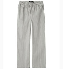 LMTD Trousers - Wide - NlfKelle - Shadow/White Stripes