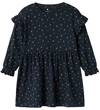 Name It Dress - Rib - NmfBebeth - Navy Blazer w. Cherry