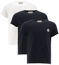 Moncler T-shirts - 3-Pack - Black/White/Navy