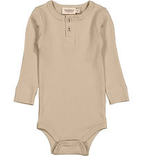 MarMar Bodysuit L/æ - Rib - Modal - Stone Wall
