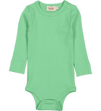 MarMar Bodysuit L/æ - Rib - Modal - Plain - Cale Green
