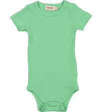 MarMar Bodysuit k/æ - Rib - Modal - Plain - Cale Green