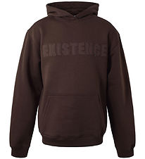 Hound Hoodie - Dark Brown w. Text