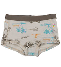 Joha Hipsters - Wolle/Seide - Beige m. Print