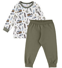 Joha Pyjama Set - Off White w. Print