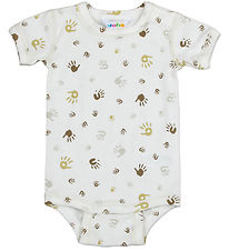 Joha Bodysuit k/æ - Off White w. Print