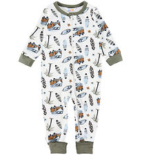 Joha Nightsuit - 2in1 - Off White w. Print