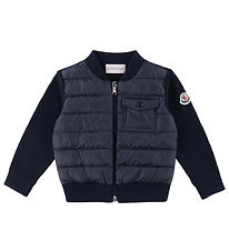 Moncler Cardigan - Knitted/Down - Navy