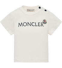 Moncler T-shirt - White w. Navy