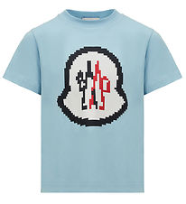 Moncler T-shirt - Open Blue w. Logo