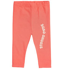 Bobo Choses Leggings - Bylgjaður - Coral Pink