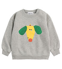 Bobo Choses Peysa - Happy Dog - Heather Grey