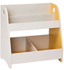 Bibliothèque Kids Concept - 60x35x60 cm - Gris/Mustard