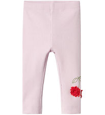 Name It Leggings - Rib - NbfBolia - Winsome Orchid M. Kirsuber