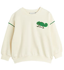Mini Rodini Sweatshirt - Ödla - Offwhite