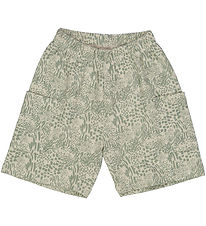 Müsli Stuttbuxur - Leopard Farmur - Soft Green/Ljóð Green