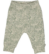 Müsli Byxor - Leopard Klipp - Soft Green/Poesi Green
