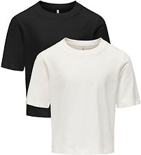 Kids Only Stuttermabolirnir - 2 Pakki - KogRex - Black/Cloud Dan