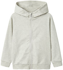 Name It Cardigan - NkmBertillo - Light Grey Melange w. Print