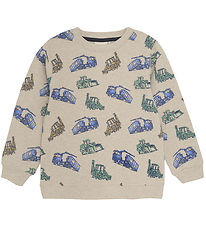 Minymo Sweatshirt - Beige Melange w. Print