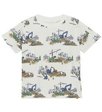 Minymo T-Shirt - Marshmallow White m. Print
