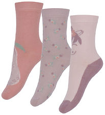 Minymo Socken - 3er-Pack - Brüniert Lilac