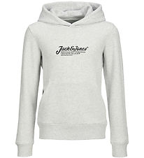 Jack & Jones Kapuzenpullover - JjBeau - Weiß Meliert