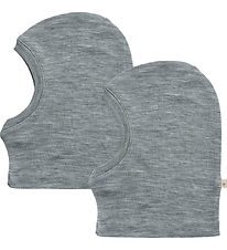 Wheat Balaclava - 2-Pack - Wool - Kim - Grey Melange