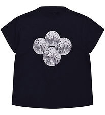 Hound T-shirt - Navy w. Disco balls